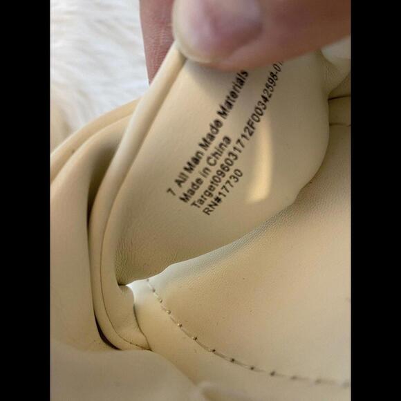 A New Day Target White Square Toe Sz 7 Women’s Pump Wrap Strap Beachy Summery - Picture 11 of 13